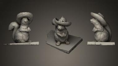 3D model Cowboy Squirrel (STL)